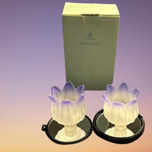 Party Lite Purple Tulip Pegutes - Picture 8 of 13